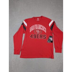 San Francisco 49ers Shirt‎ Mens XL Red Long Sleeve Graphic NFL Football '47 Tee